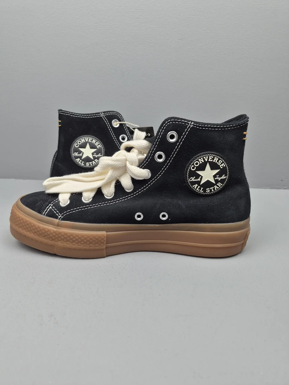Converse Chuck Taylor All Star Lift Platform High Top Black W sz 8.5 A10460C W - Picture 2 of 10